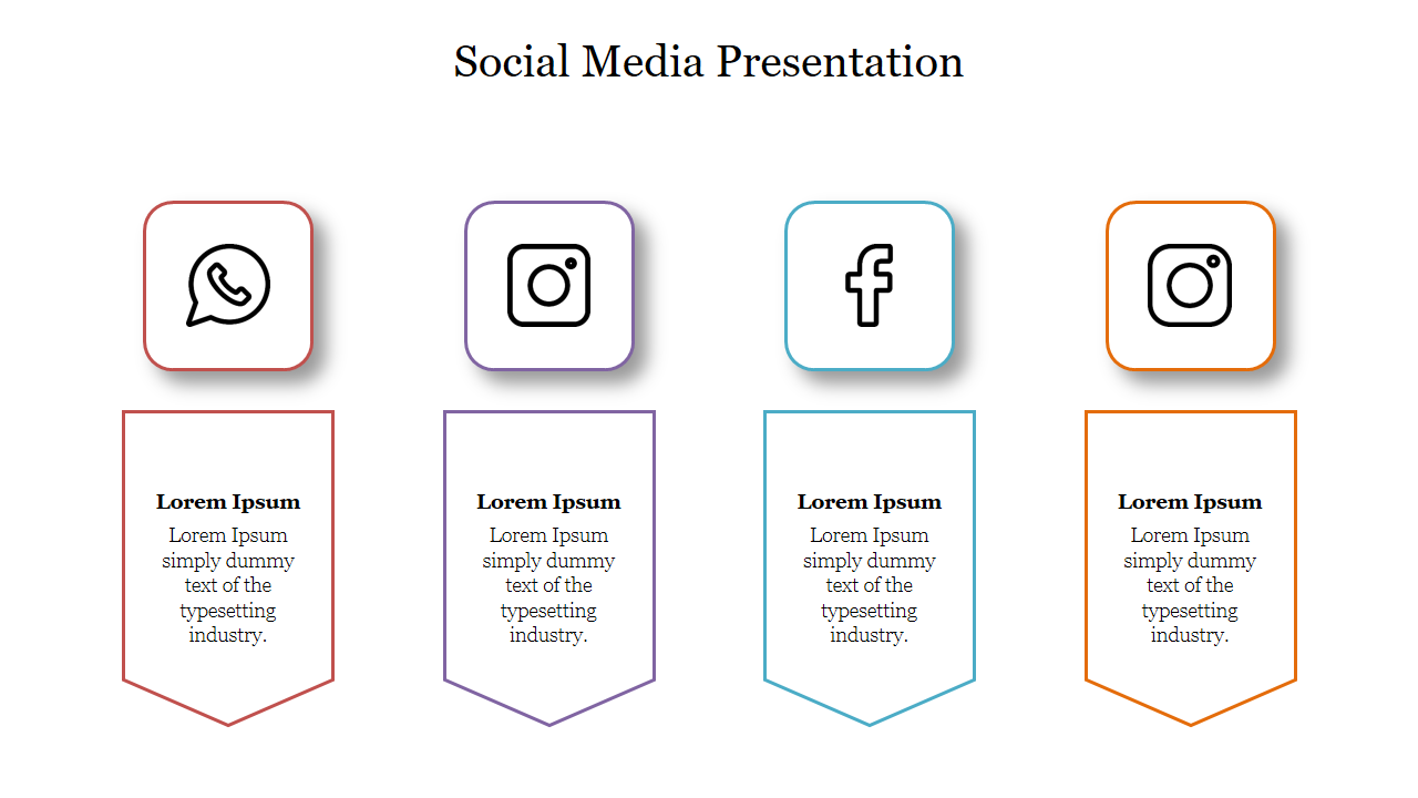 Creative Social Media Presentation Slide